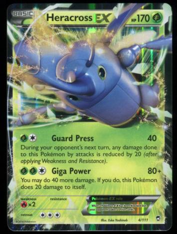 2014 Pokemon XY Furious Fists Heracross #4