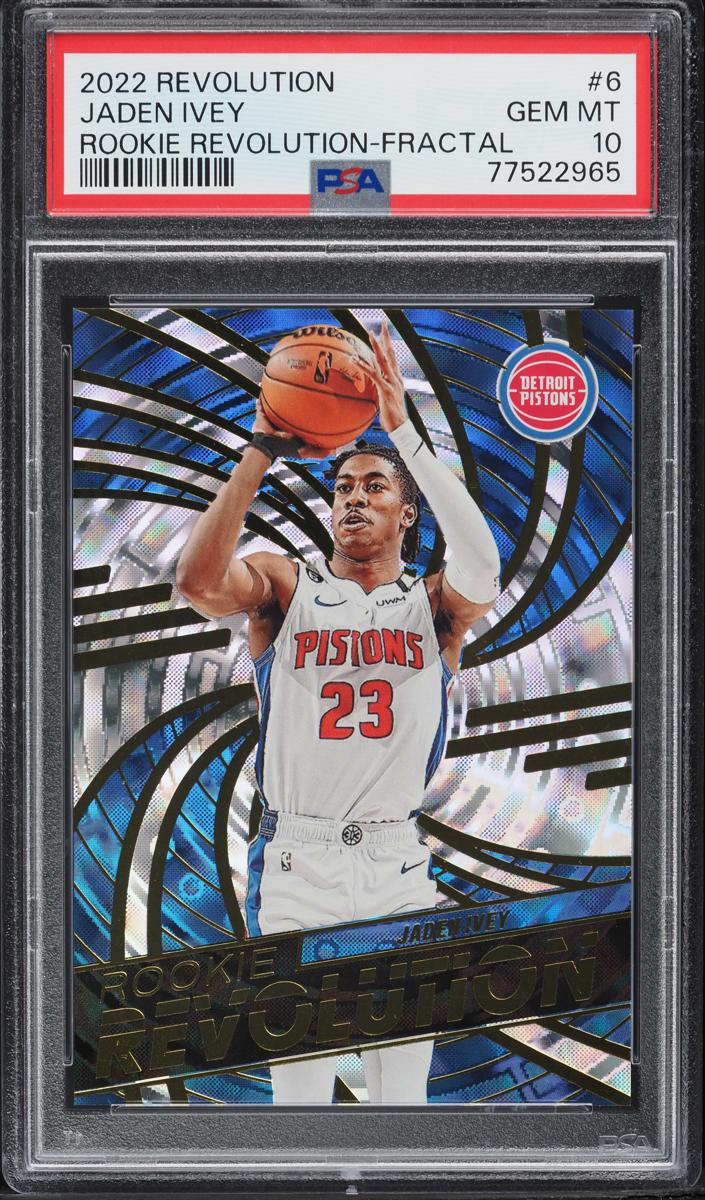2022 Panini Revolution Basketball Fractal Jaden Ivey #6 PSA 10