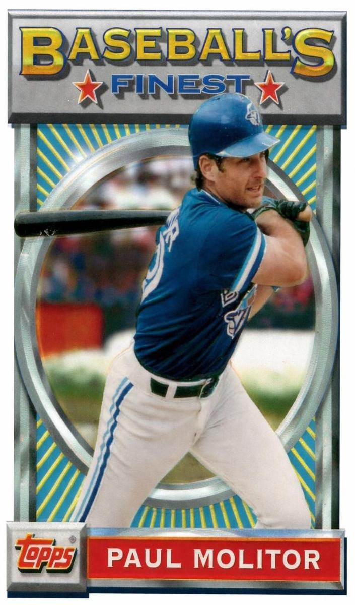1993 Topps Finest Baseball Refractor Paul Molitor #70 PSA 8.5