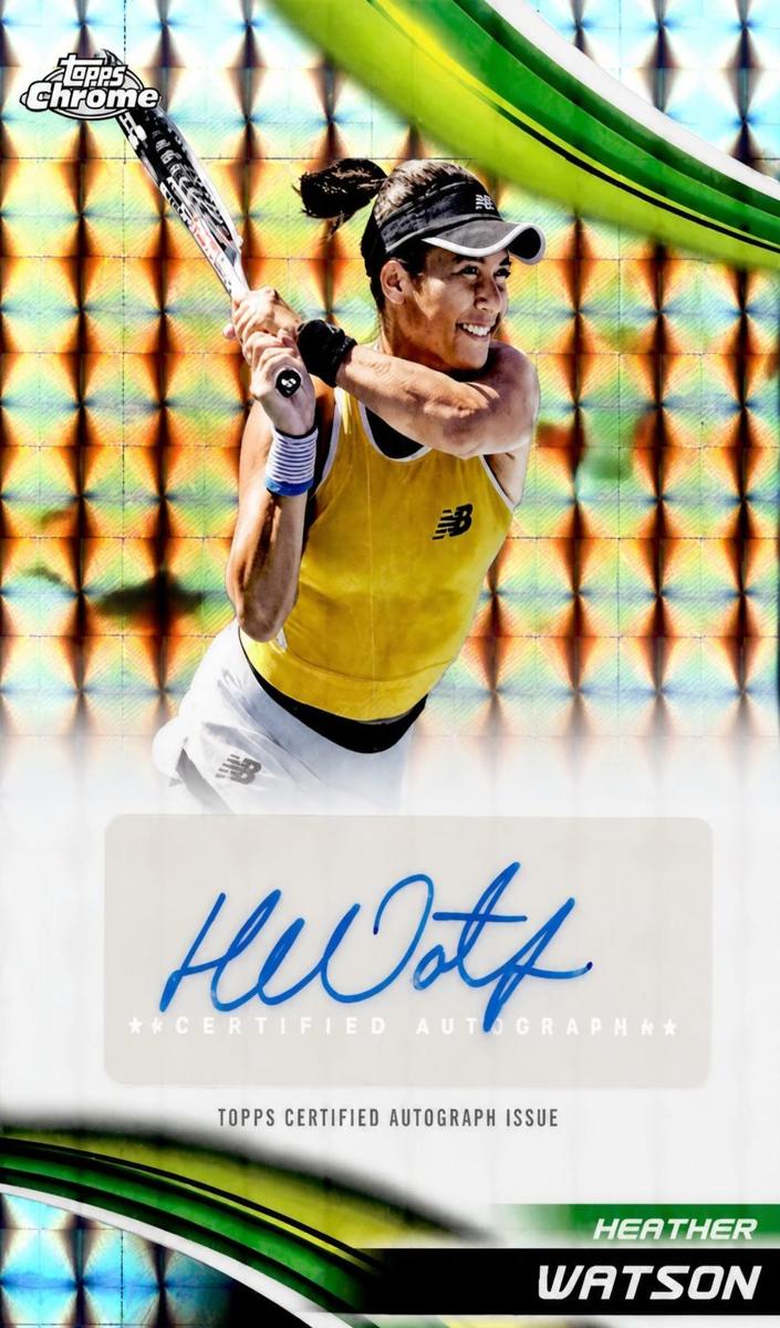 2025 Topps Chrome Tennis Geometric Refractor Heather Watson #CA-HWA