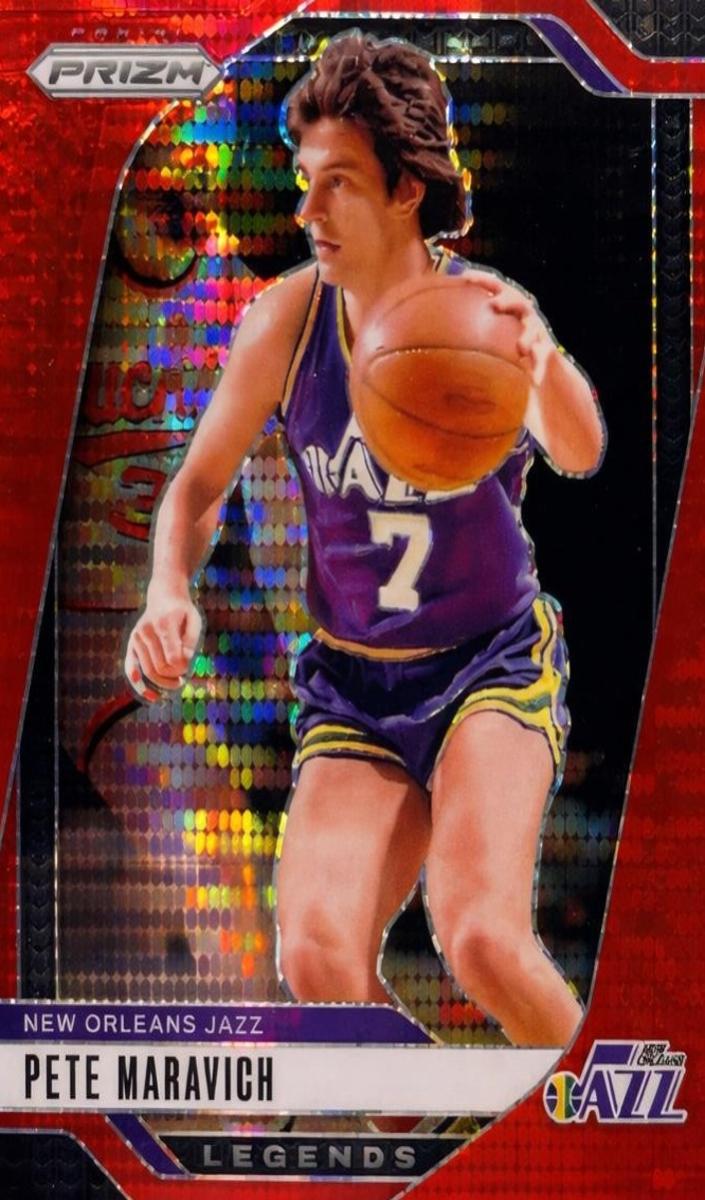 2024 Panini Prizm Basketball Red Pulsar Pete Maravich #278