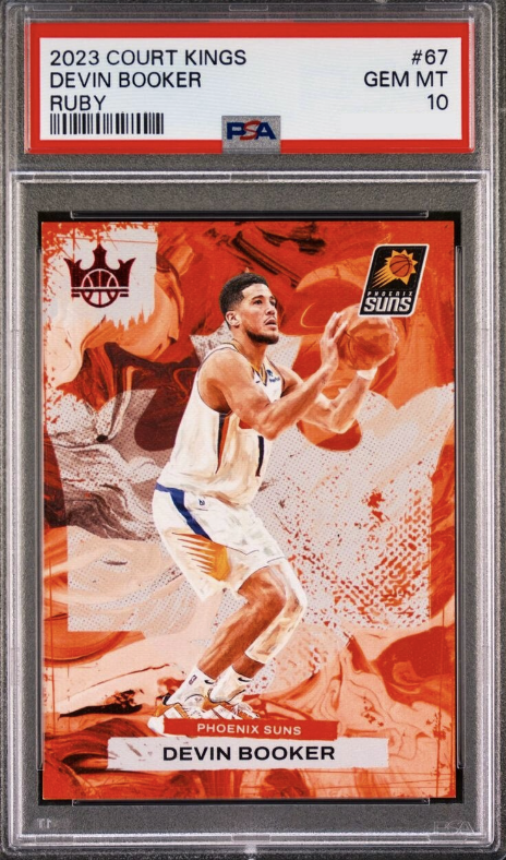 2023 Panini Court Kings Basketball Ruby Devin Booker #67 PSA 8.5