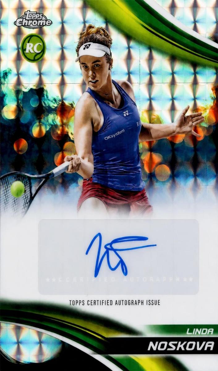 2025 Topps Chrome Tennis Geometric Refractor Linda Noskova #CA-LNA