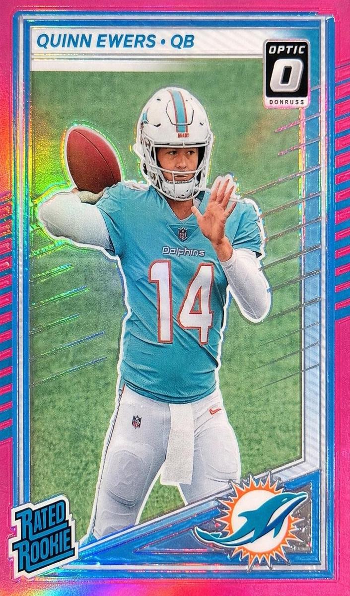 2025 Panini Donruss Football Pink Quinn Ewers #342 PSA 9