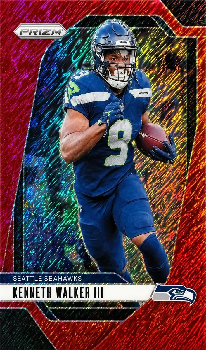 2024 Panini Prizm Football Red Shimmer Kenneth Walker III #260