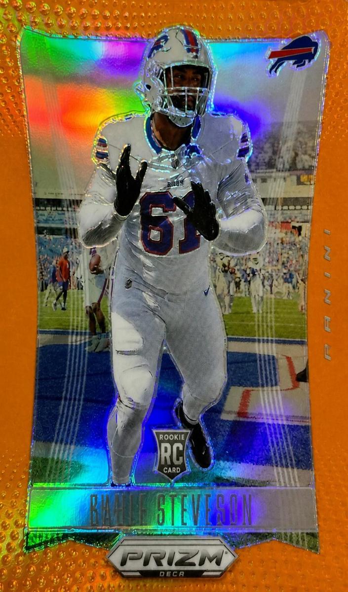 2024 Panini Prizm Deca Football Orange Gable Steveson #39 PSA 9