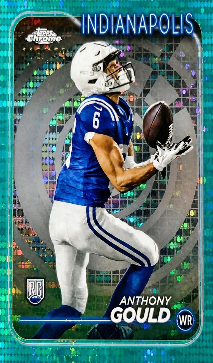 2024 Topps Chrome Football Aqua Sonar Refractor Anthony Gould #261