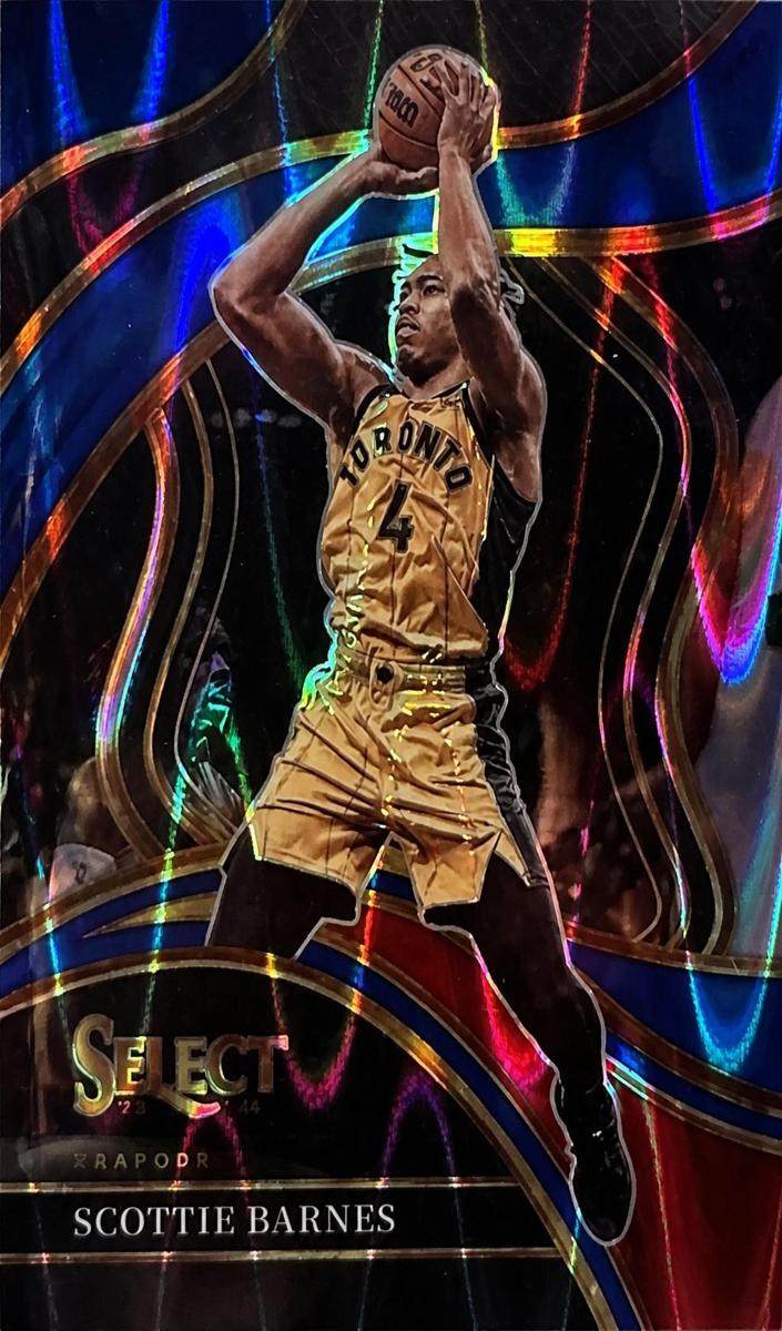 2023 Panini Select Basketball Blue Wave Scottie Barnes #254