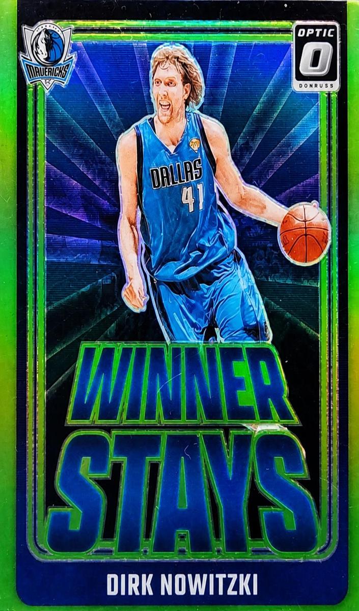 2024 Donruss Optic Basketball Lime Green Dirk Nowitzki #13 PSA 9
