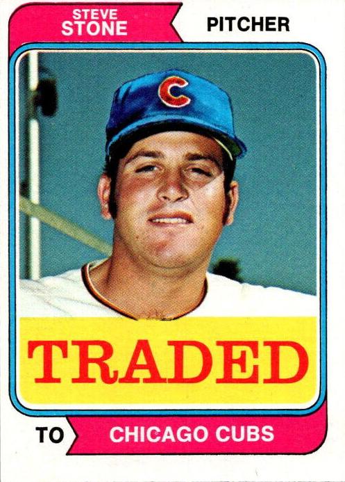 1974 Topps Baseball Steve Stone #486