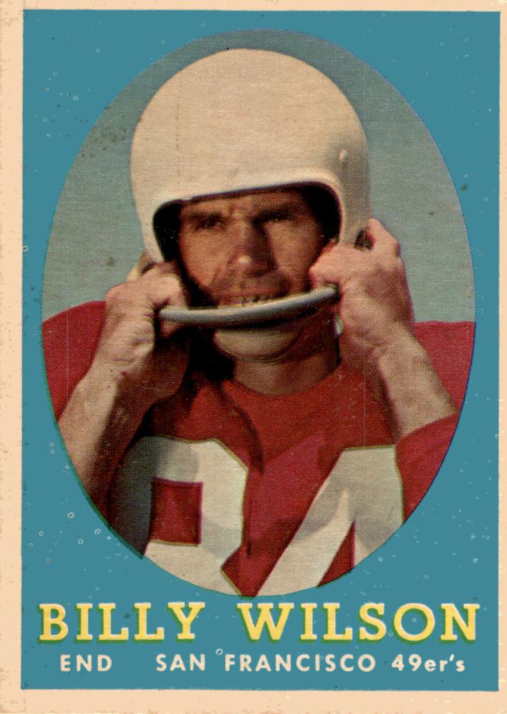 1958 Topps Football Billy Wilson #95 PSA 7