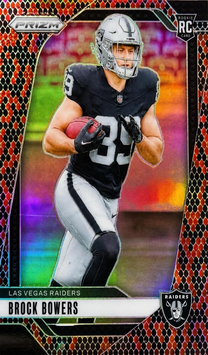 2024 Panini Prizm Football Snakeskin Brock Bowers #315 PSA 7.5
