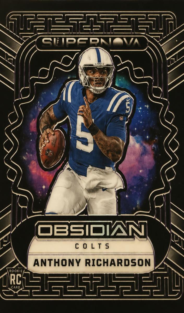 2023 Panini Obsidian Football Electric Etch Purple Anthony Richardson #1