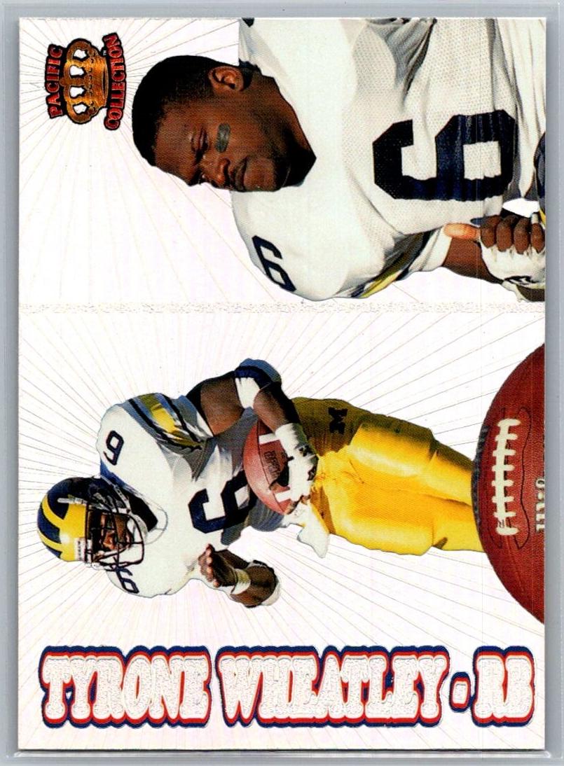 1995 Pacific Prisms Football Tyrone Wheatley #108