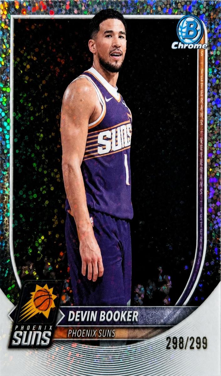 2025 Bowman Basketball Speckle Refractor Devin Booker #BCV-124