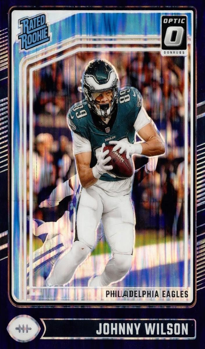 2024 Donruss Optic Football Purple Shock Johnny Wilson #256 PSA 10
