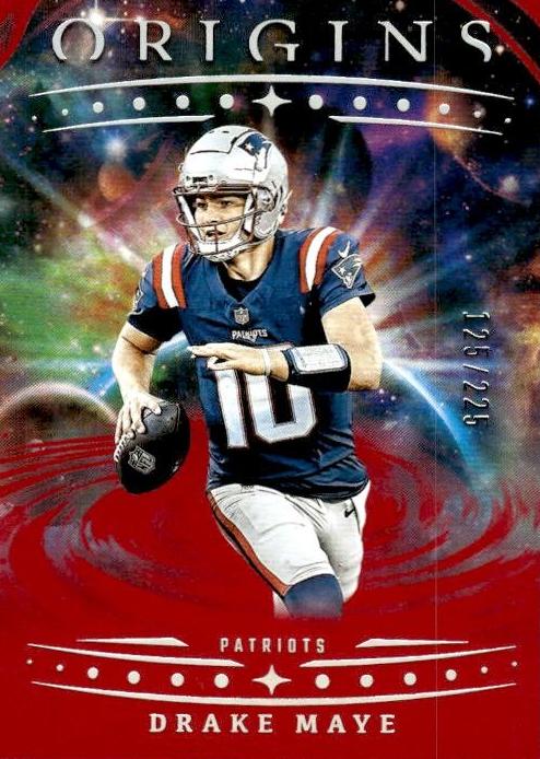 2025 Panini Origins Football Red Drake Maye #62 PSA 9