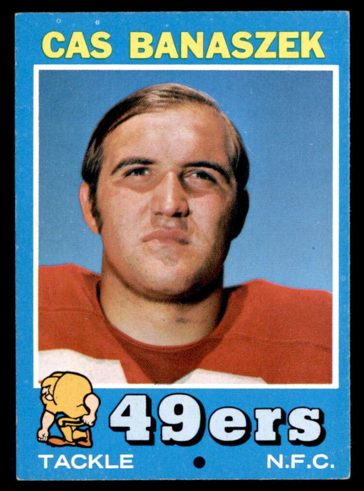 1971 Topps Football Cas Banaszek #52