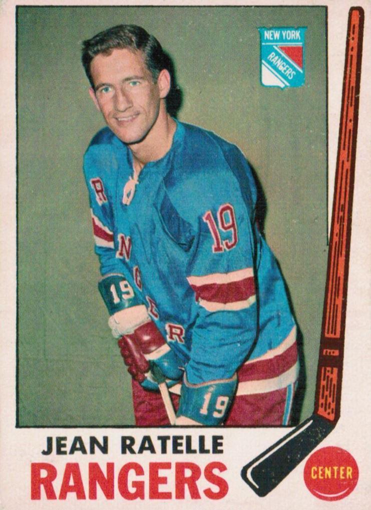 1969 O-Pee-Chee Hockey Jean Ratelle #42 PSA 8