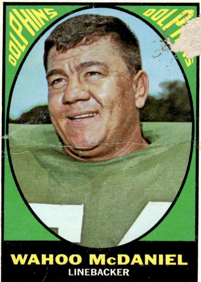1967 Topps Football Wahoo Mcdaniel #82