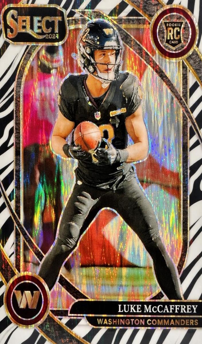 2024 Panini Select Football Zebra Luke McCaffrey #279