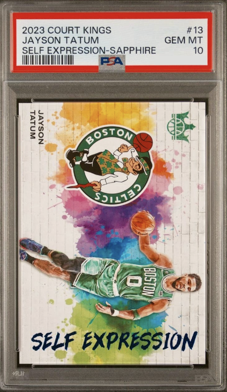 2023 Panini Court Kings Basketball Sapphire Jayson Tatum #13 PSA 9