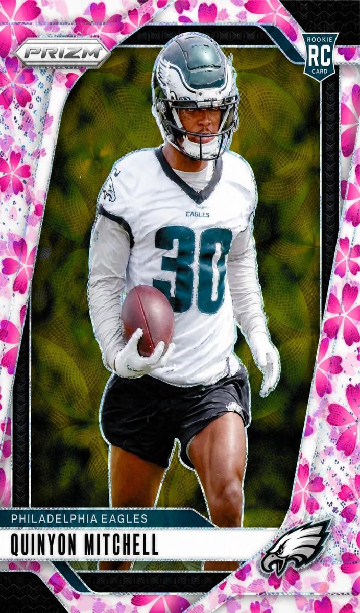 2024 Panini Prizm Football Choice Cherry Blossom Quinyon Mitchell #381