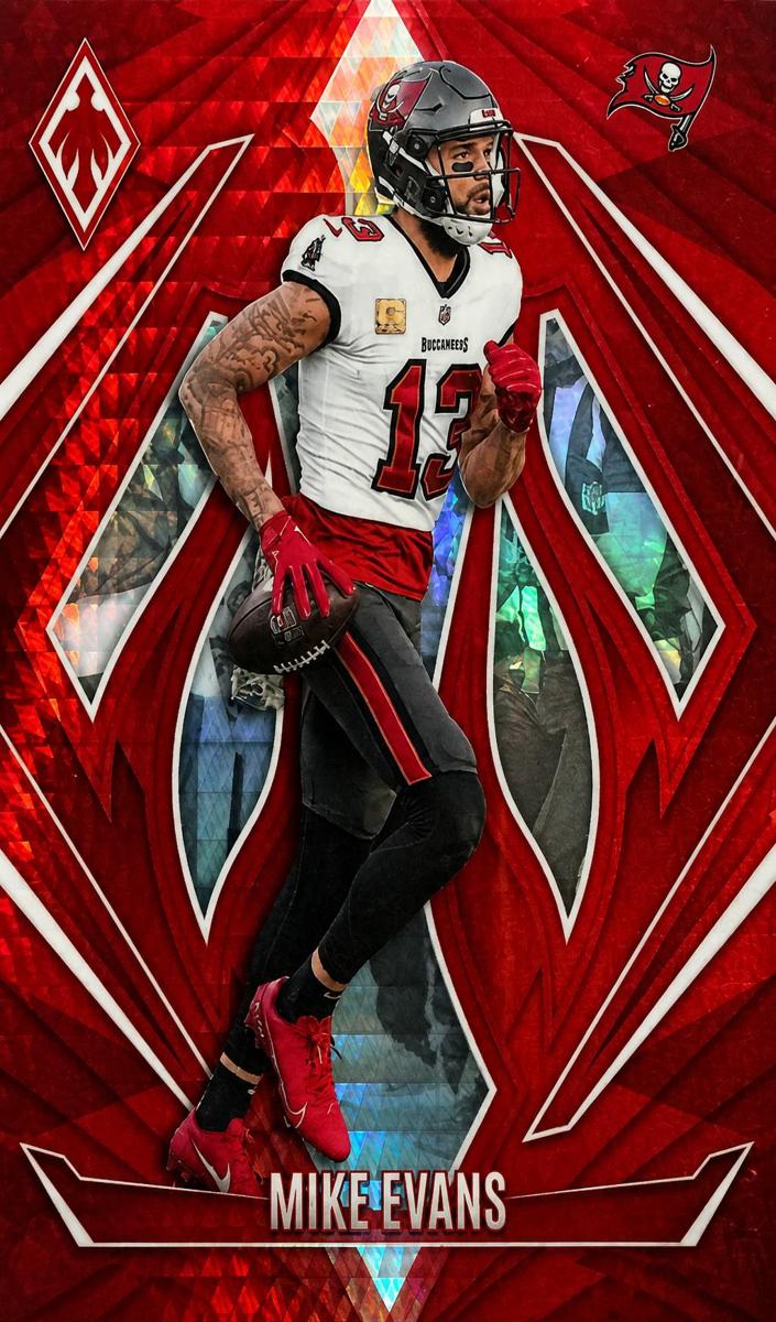2024 Panini Phoenix Football Red Hyper Mike Evans #110