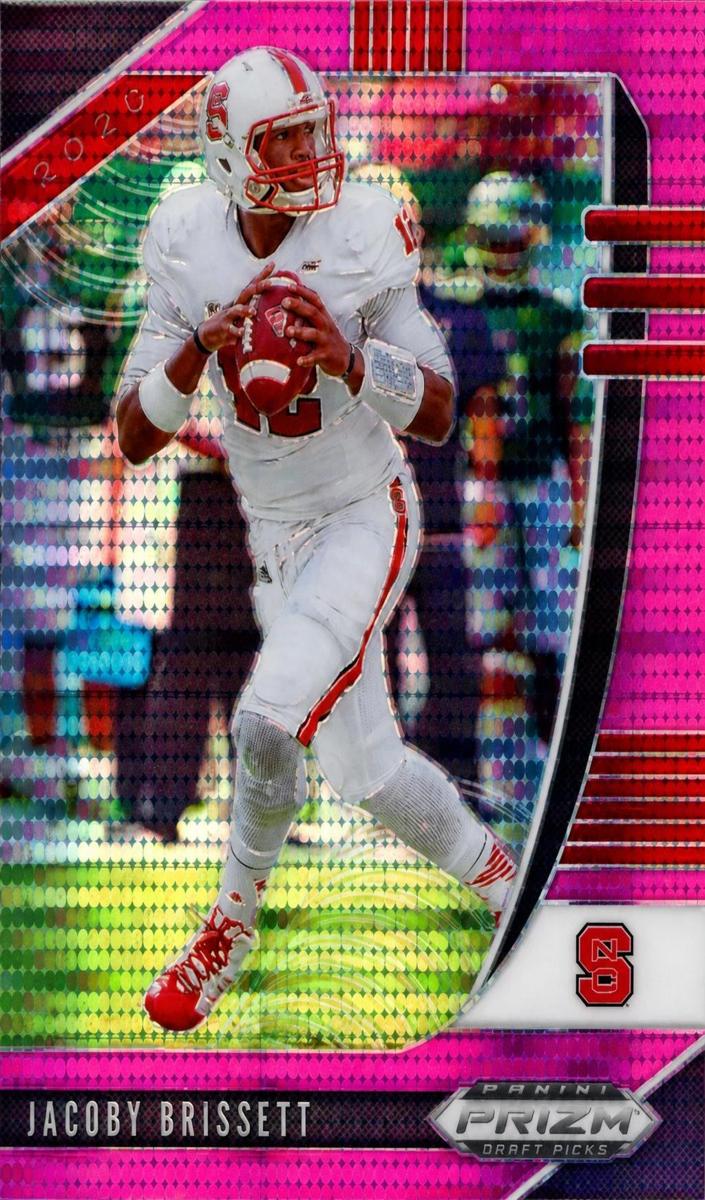 2020 Panini Prizm Draft Picks Football Pink Pulsar Jacoby Brissett #47