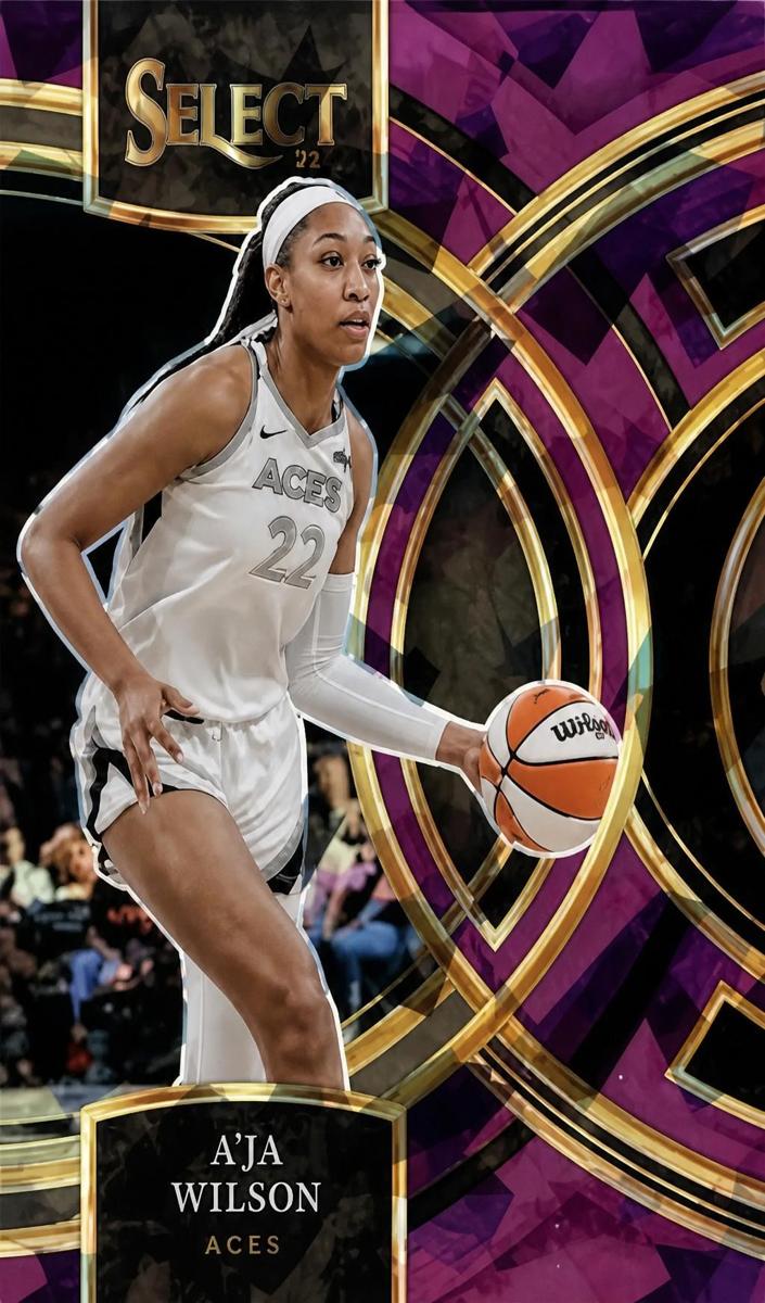 2024 Panini Select WNBA Basketball Purple A'ja Wilson #158 PSA 10