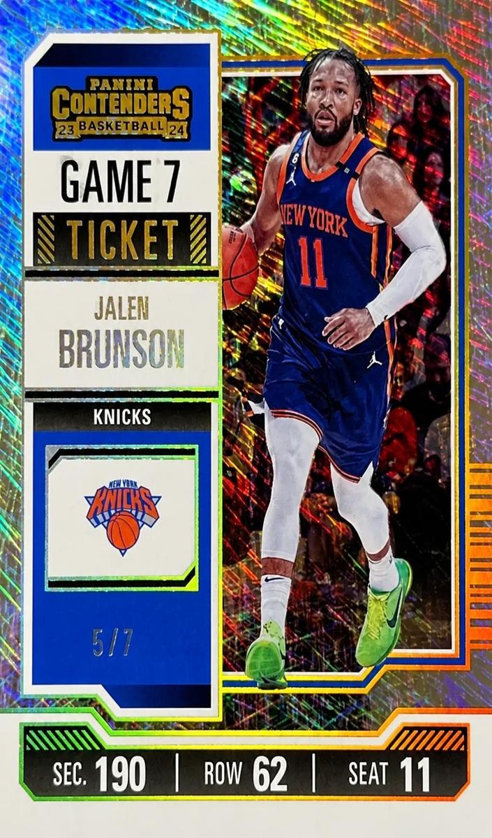 2023 Panini Contenders Basketball Game 7 Ticket Jalen Brunson #59