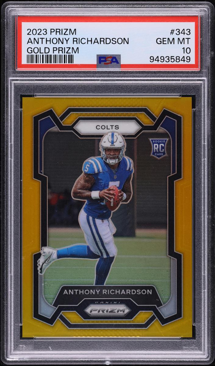 2023 Panini Prizm Football Gold Anthony Richardson #343
