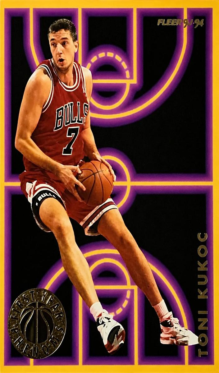 1993 Fleer Basketball Toni Kukoc #5 PSA 9