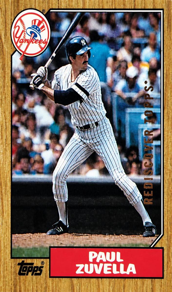 1987 Topps Baseball Paul Zuvella #102 PSA 9