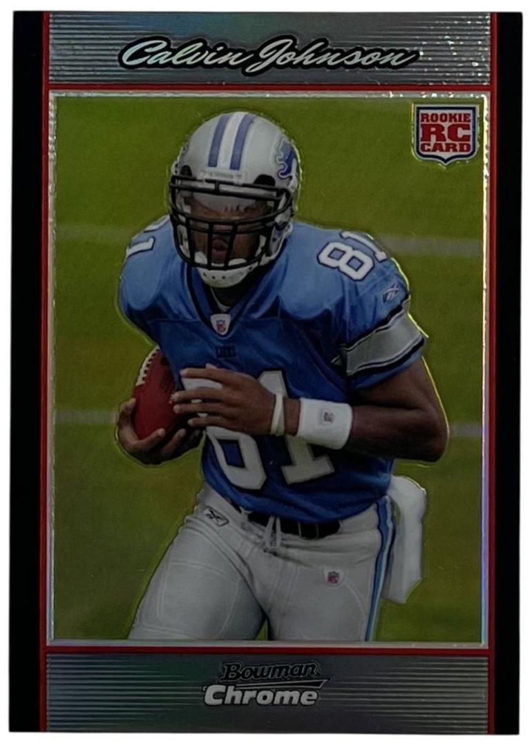 2007 Bowman Chrome Football Refractor Calvin Johnson #BC75