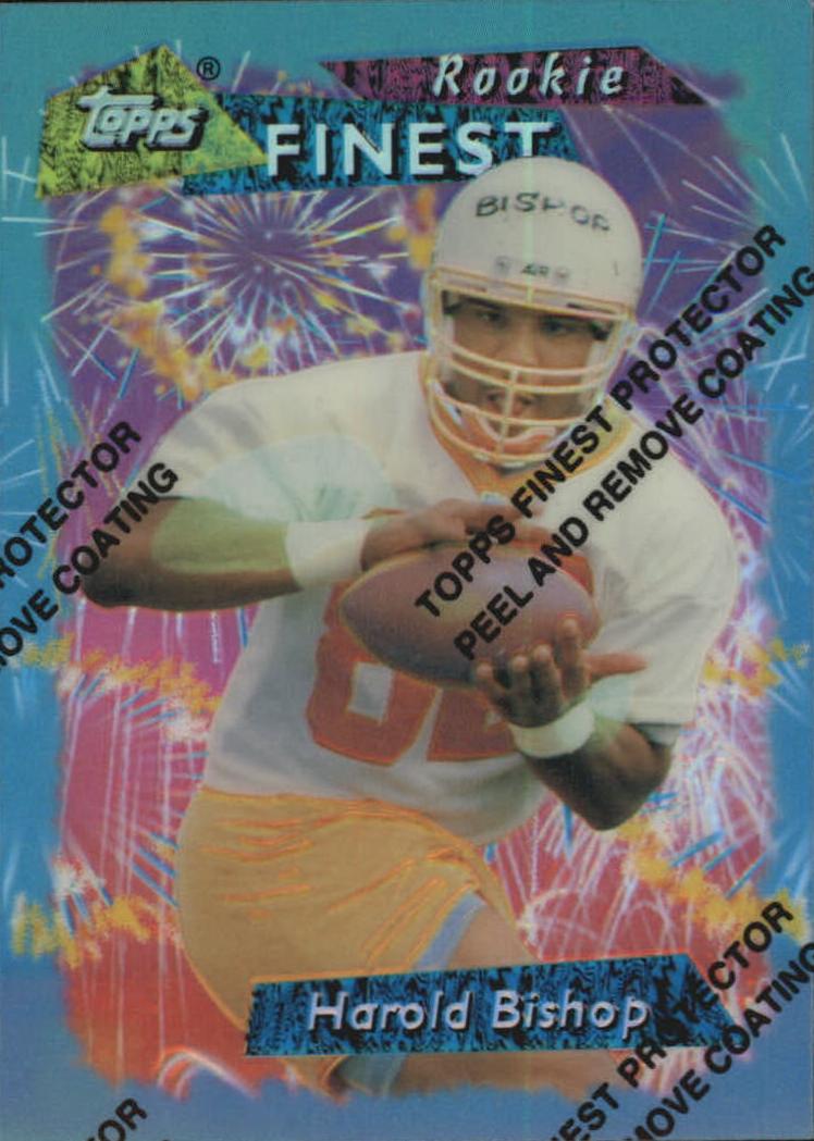 1995 Topps Finest Football Refractor Harold Bishop #83