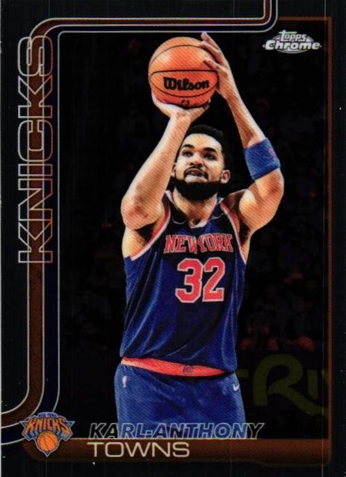 2025 Topps Chrome Basketball Karl-Anthony Towns #179