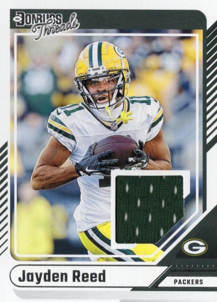 2024 Panini Donruss Football Jayden Reed #DTH-JRE PSA 8