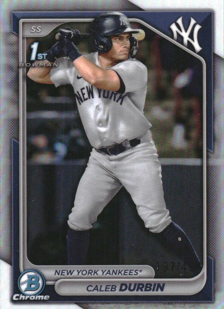 2024 Bowman Chrome Prospects Baseball Refractor Caleb Durbin #BCP-214