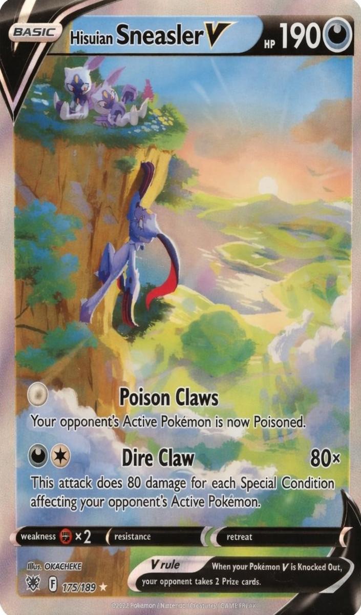 2022 Pokemon Astral Radiance Full Art Hisuian Sneasler #175