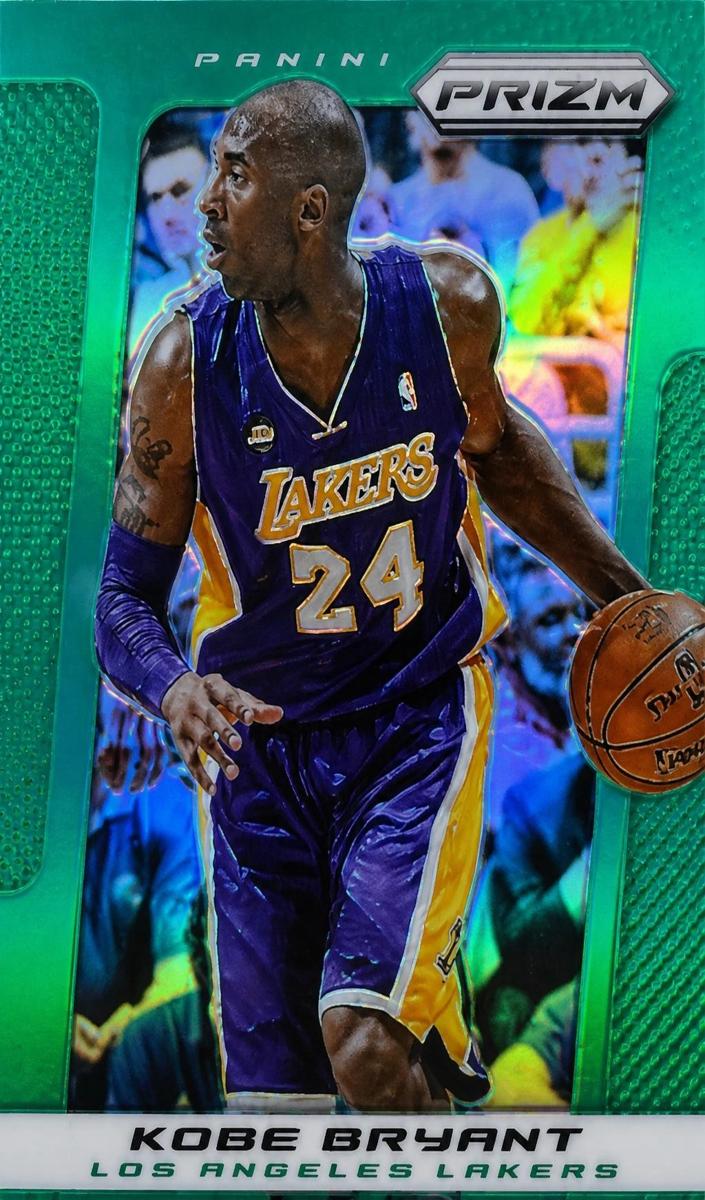 2013 Panini Prizm Basketball Green Prizm Kobe Bryant #1 PSA 9