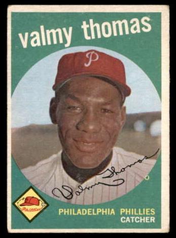 1959 Topps Baseball Valmy Thomas #235 PSA 7