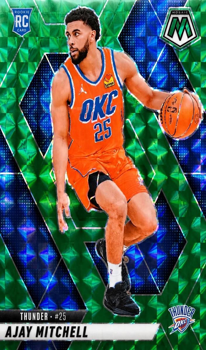 2024 Panini Mosaic Basketball Green Ajay Mitchell #204