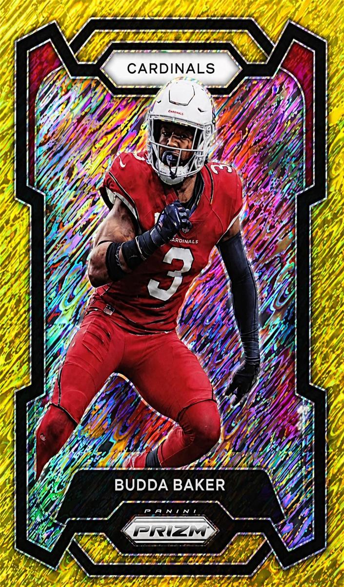 2023 Panini Prizm Football Gold Shimmer Budda Baker #2 PSA 8.5