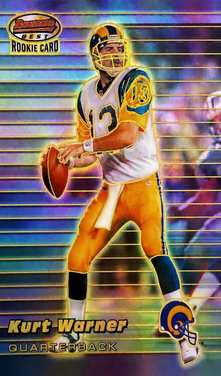 1999 Bowman's Best Football Refractor Kurt Warner #110