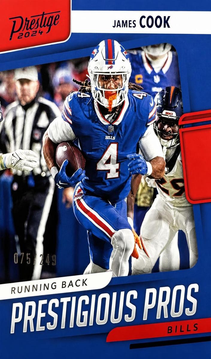 2024 Panini Prestige Football Xtra Points Blue James Cook #PP-JCK