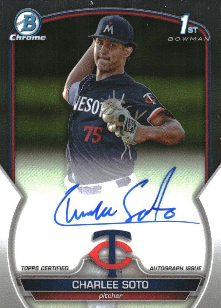 2023 Bowman Draft Chrome Baseball Charlee Soto #CDA-CS PSA 10