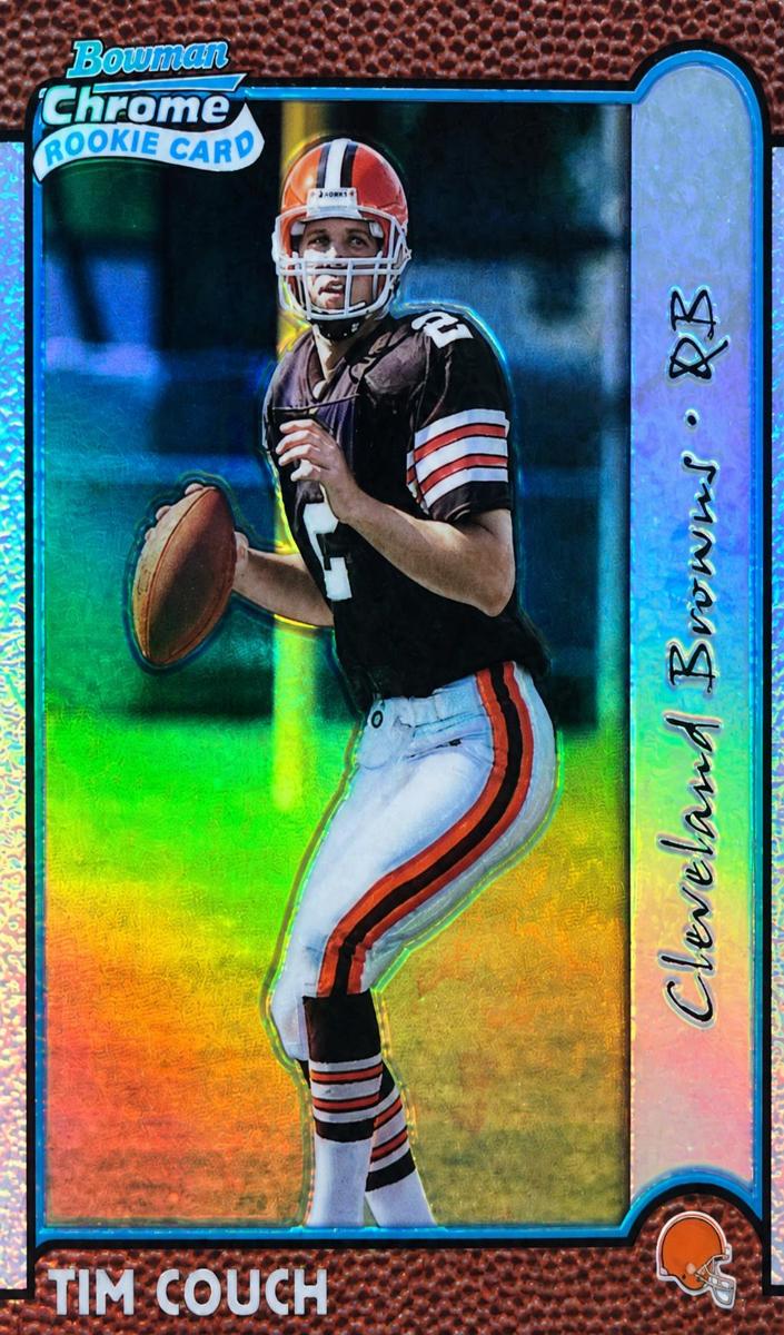 1999 Bowman Chrome Football Refractor Tim Couch #158
