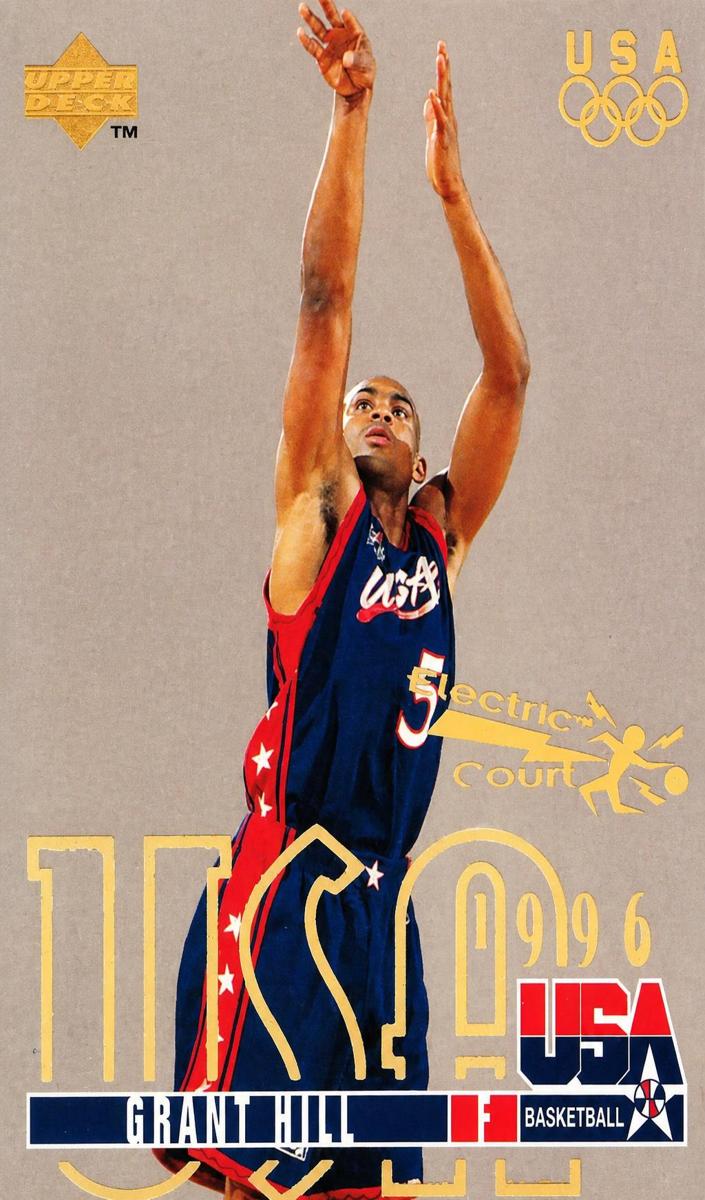 1995 Upper Deck Basketball Electric Court Gold Grant Hill #317