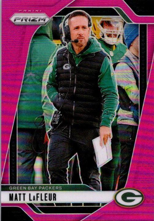 2024 Panini Prizm Football Pink Matt LaFleur #108 PSA 9